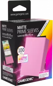 Ilustracja produktu Gamegenic: Matte Prime Sleeves (66x91 mm) - Pink - 100 sztuk