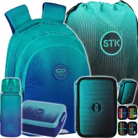 Ilustracja produktu CoolPack Zestaw 5el. Gradient Ocean Plecak E29509 + Worek 553170 + Piórnik 553172 + 04156CP + Z07509