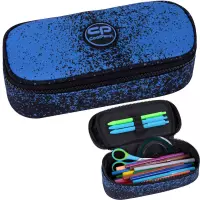 Ilustracja Coolpack Campus Piórnik Tuba Usztywniona z Organizerem Blue Dot F062978