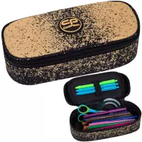 Ilustracja Coolpack Campus Piórnik Tuba Usztywniona z Organizerem Orange Dot F062980