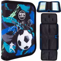 Ilustracja produktu Coolpack Clipper Piórnik Dwuklapkowy Bez Wyposażenia Football Navy F076967