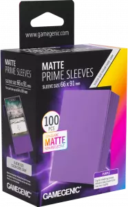Ilustracja produktu Gamegenic: Matte Prime Sleeves (66x91 mm) - Purple - 100 sztuk