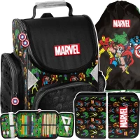 Ilustracja Paso Zestaw Szkolny 3el. Marvel Avengers Tornister AV24JJ-525 + Piórnik AV24JJ-P001 + Worek AV24JJ-712