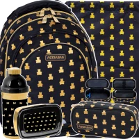 Ilustracja AstraBag Zestaw Szkolny 5el Plecak AB330 Golden Teddy 502024089 + Worek 507024047 + Piórnik 503024074