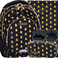 Ilustracja produktu AstraBag Zestaw Szkolny 3el Plecak AB330 Golden Teddy 502024089 + Worek 507024047 + Piórnik 503024074