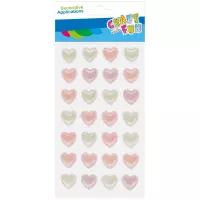 Ilustracja Craft Witch Fun Ozdoba Dekoracyjna Perłowa Samoprzylepna Serce 531832