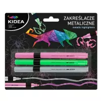 Ilustracja produktu Kidea Zakreślacz Metalik 3 Kolory 570368