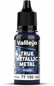 Ilustracja produktu Vallejo: 77.150 - True Metallic Metal - Shade - Ultramarine Blue (18 ml)