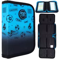 Ilustracja produktu Coolpack Clipper Piórnik Dwuklapkowy Bez Wyposażenia Football 2T Blue F076008