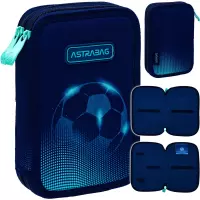 Ilustracja produktu AstraBag Piórnik AC2 Dwukomorowy bez Wyposażenia Football Light 503025024