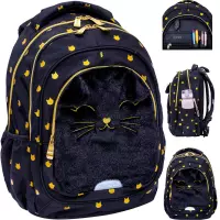Ilustracja produktu AstraBag Plecak Szkolny AB330 Fluffy Kitty Black 502025021