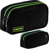 Ilustracja produktu Head Piórnik Saszetka Podwójna Black Green Blue 503026040
