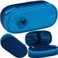 Ilustracja produktu ABag Piórnik AC6 Saszetka Usztywniona Hexagon Blue Ombre 503026055