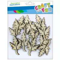 Ilustracja produktu Craft With Fun Ozdoba Dekoracyjna Drewniana Liść 463787