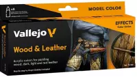 Ilustracja Vallejo: 70.182 - Model Color - Effects - Wood & Leather (8 x 18 ml)