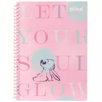Ilustracja produktu Coolpack Kołozeszyt Stitch Pastel B5 100 Kartek Kratka Plastikowa Spirala wzór 3 75026PTR