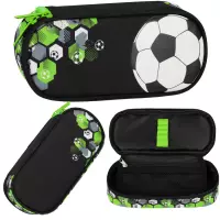 Ilustracja produktu Starpak Piórnik Szkolny Tuba Usztywniana z Organizerem Football Green 550905