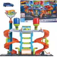 Ilustracja Mattel Hot Wheels City Zakręcona Myjnia HDP05 Ilustracja Mattel Hot Wheels City Zakręcona Myjnia HDP05