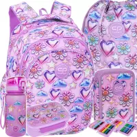 Ilustracja produktu CoolPack Zestaw Szkolny Balloons 5el. Plecak Jerry F029970 + Worek F159970 + Piórnik F066970 + Z17970 + Z18970