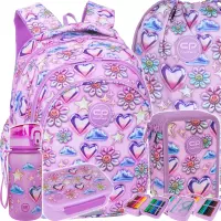 Ilustracja produktu CoolPack Zestaw Szkolny Balloons 5el. Plecak Jerry F029970 + Worek F159970 + Piórnik F067970 + Z17970 + Z18970