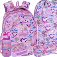 Ilustracja produktu CoolPack Zestaw Szkolny Balloons 5el. Plecak Fast F163970 + Worek F159970 + Piórnik F062970 + Z17970 + Z18970