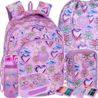 Ilustracja produktu CoolPack Zestaw Szkolny Balloons 5el. Plecak Fast F163970 + Worek F159970 + Piórnik F067970 + Z17970 + Z18970