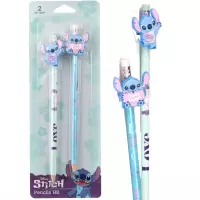 Ilustracja Coolpack Ołówki Z Gumową Nakładką Stitch wzór 1 2 Sztuki 75255PTR