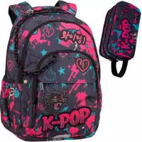 Ilustracja produktu CoolPack Zestaw Szkolny K-Pop Dark 2el. Plecak Basic Plus F003036 + Piórnik F060036