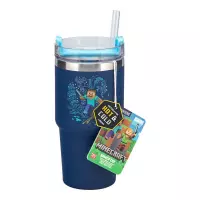 Ilustracja produktu Kubek Podróżny Gracza ze Słomką Minecraft - 600 ml