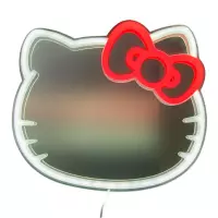 Ilustracja produktu Lampka Neonowa Ścienna Lusterko LED - Hello Kitty
