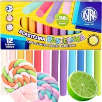 Ilustracja Astra Plastelina Pastelowa Zapachowa Limonka 12 Kolorów 303114001