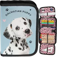 Ilustracja produktu Paso Piórnik Dwuklapkowy z Wyposażeniem Dalmatyńczyk PP26DL-P001