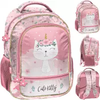 Ilustracja Paso Plecak Szkolny Pink Cat PP26CK-260