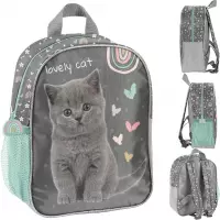 Ilustracja Paso Plecak Przedszkolaka Grey Cat PP26CS-303