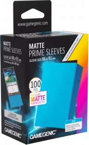 Ilustracja produktu Gamegenic: Matte Prime Sleeves (66x91 mm) - Koszulki na Karty - Blue - 100 sztuk