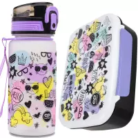 Ilustracja produktu CoolPack Zestaw Śniadaniowy Mood Bidon Z17934 + Śniadaniówka Z18934