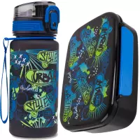 Ilustracja produktu CoolPack Zestaw Śniadaniowy Skate Night Bidon Z17930 + Śniadaniówka Z18930
