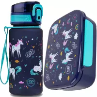 Ilustracja produktu CoolPack Zestaw Śniadaniowy Mrs Unicorn Bidon Z17935 + Śniadaniówka Z18935