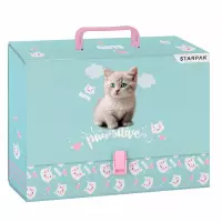 Ilustracja Starpak Teczka z Rączką A4 95mm Kitty 559315
