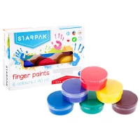 Ilustracja Starpak Farby Do Malowania Palcami 6 Kolorów 448008