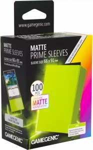 Ilustracja produktu Gamegenic: Matte Prime Sleeves (66x91 mm) - Lime - 100 sztuk