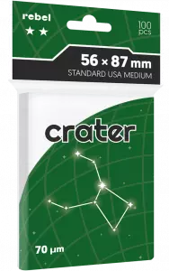 Ilustracja Koszulki na karty Rebel (56x87 mm) Crater Medium - 100 sztuk