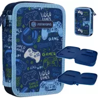 Ilustracja AstraBag Piórnik AC2 Dwukomorowy bez Wyposażenia Game Go 503021025 Ilustracja AstraBag Piórnik AC2 Dwukomorowy bez Wyposażenia Game Go 503021025