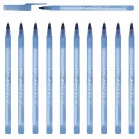 Ilustracja produktu Bic Długopis ze Skuwką Round Stic Classic M Niebieski 256378 10szt