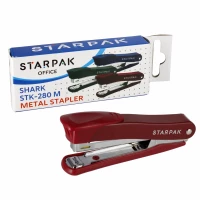 Ilustracja Starpak Zszywacz Biurowy Metalowy Bordowy 465147