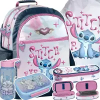Ilustracja produktu Paso Zestaw Szkolny 5el.Stitch Serce Plecak DS26ZZ-116 + Piórnik DS26ZZ-013 + Worek DS26ZZ-712