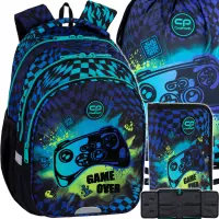 Ilustracja produktu CoolPack Zestaw Szkolny Gamer Chess 3el. Plecak Jerry F029964 + Worek F159964 + Piórnik F076964