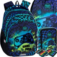 Ilustracja produktu CoolPack Zestaw Szkolny Gamer Chess 3el. Plecak Jerry F029964 + Worek F159964 + Piórnik F066964