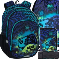 Ilustracja produktu CoolPack Zestaw Szkolny Gamer Chess 3el. Plecak Prime Pro F162964 + Worek F159964 + Piórnik F076964