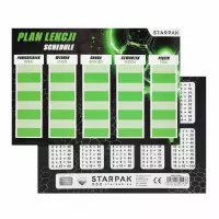 Ilustracja produktu Starpak Plan Lekcji z Tabliczką Mnożenia A5 Football 584481